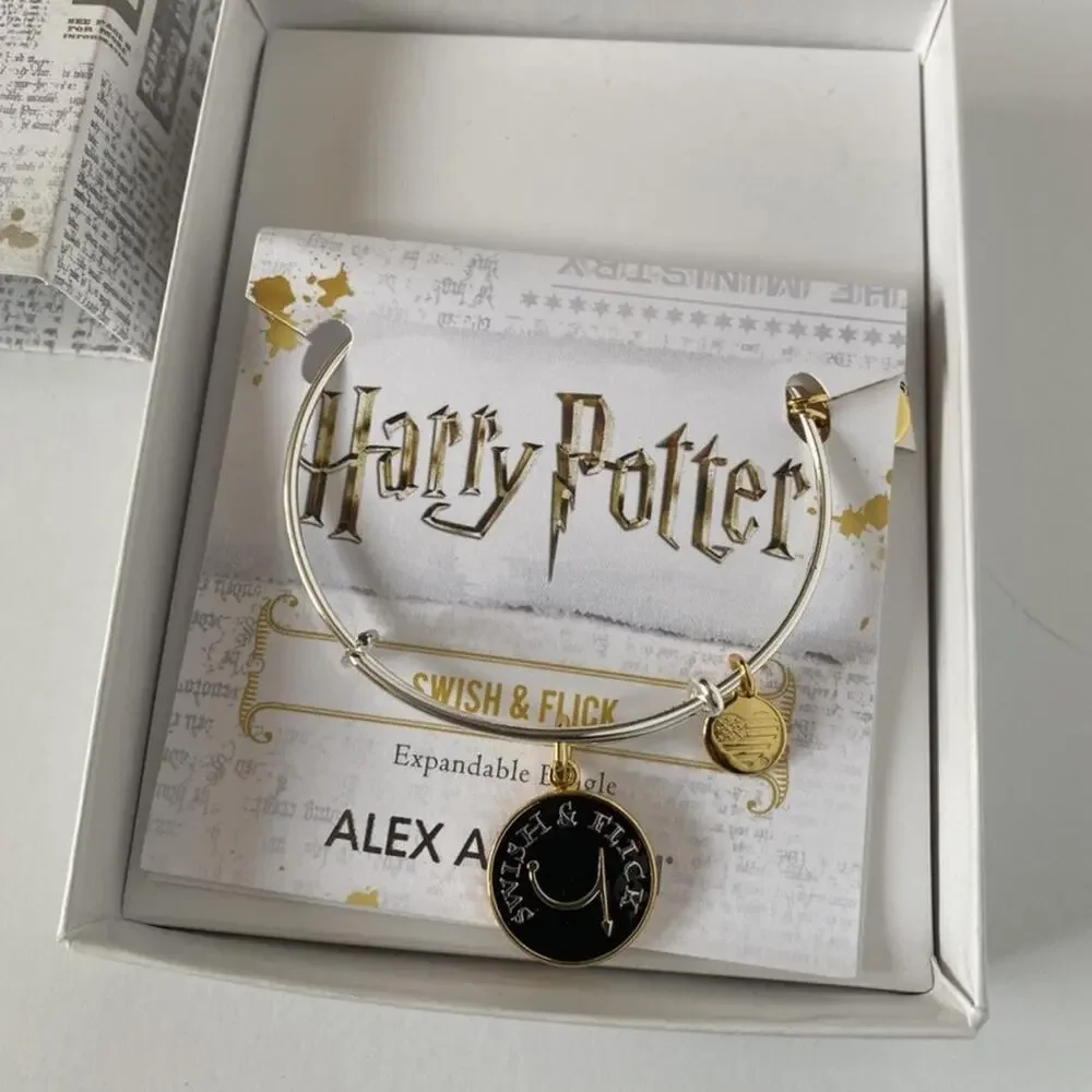 Alex and Ani Harry Potter Swish & Flick Charm Bangle Bracelet New w/ Tag & Box